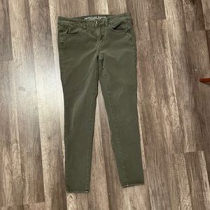 American Eagle Green Jeggings